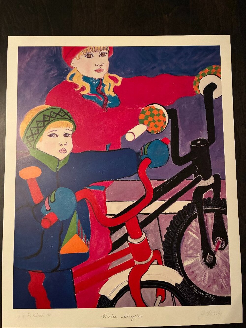 Winter Bicycles by Johanna Skelly - signed print